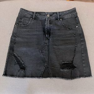 Wild Fable Black Denim Mini Skirt